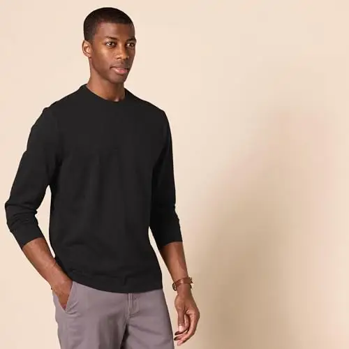 Amazon Essentials T-shirt Uomo Nero 2983392 miniatura 2