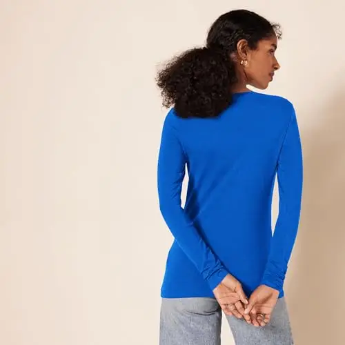 Amazon Essentials T-shirt Donna Blu 3101241 miniatura 3