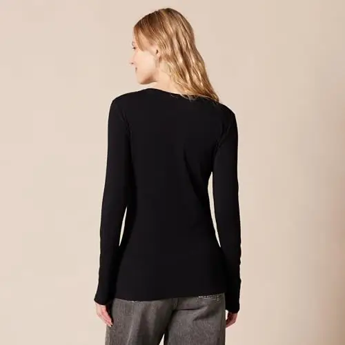 Amazon Essentials T-shirt Donna Nero 3101239 miniatura 3
