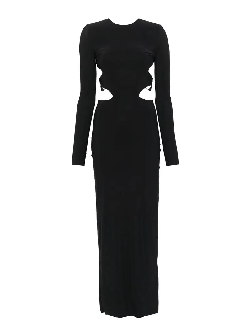 Vestito a maniche lunghe Nero