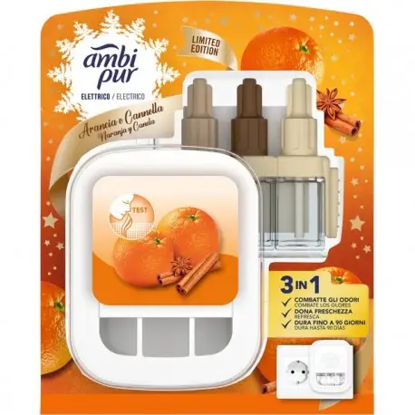 3Volution Diffusore Elettrico + Ricarica Arancia E Canella 20 Ml