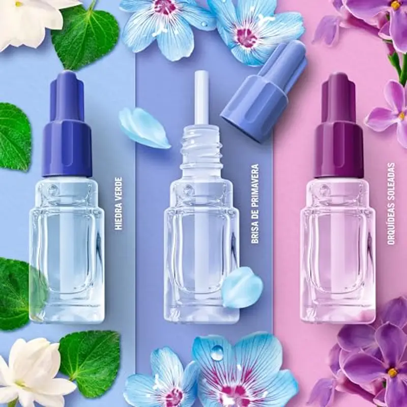 Ambi Pur 3Volution Starter Kit Diffusore Elettrico Profumatore Per Ambienti Programma Intelligente + Ricariche 80ml Risveglio Primaverile, 3 Fragranze Che Si Alternano Per Combattere Gli Odori miniatura 3