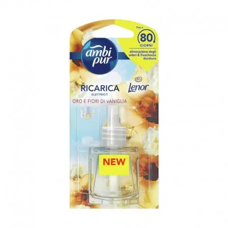 Ambipur Elettrico Ricarica Liquida Oro E Fiori Di Vaniglia 20 Ml