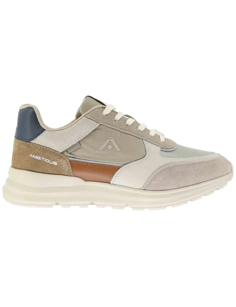 Sneakers uomo Arrow in pelle e tessuto taupe Uomo 13571E 1973AM