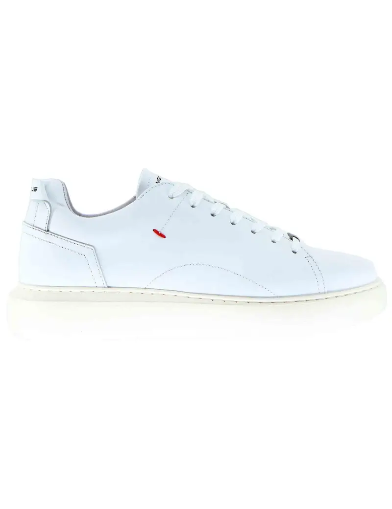 Sneakers uomo Eclipse in pelle bianca Uomo 10443A 4838AM.3