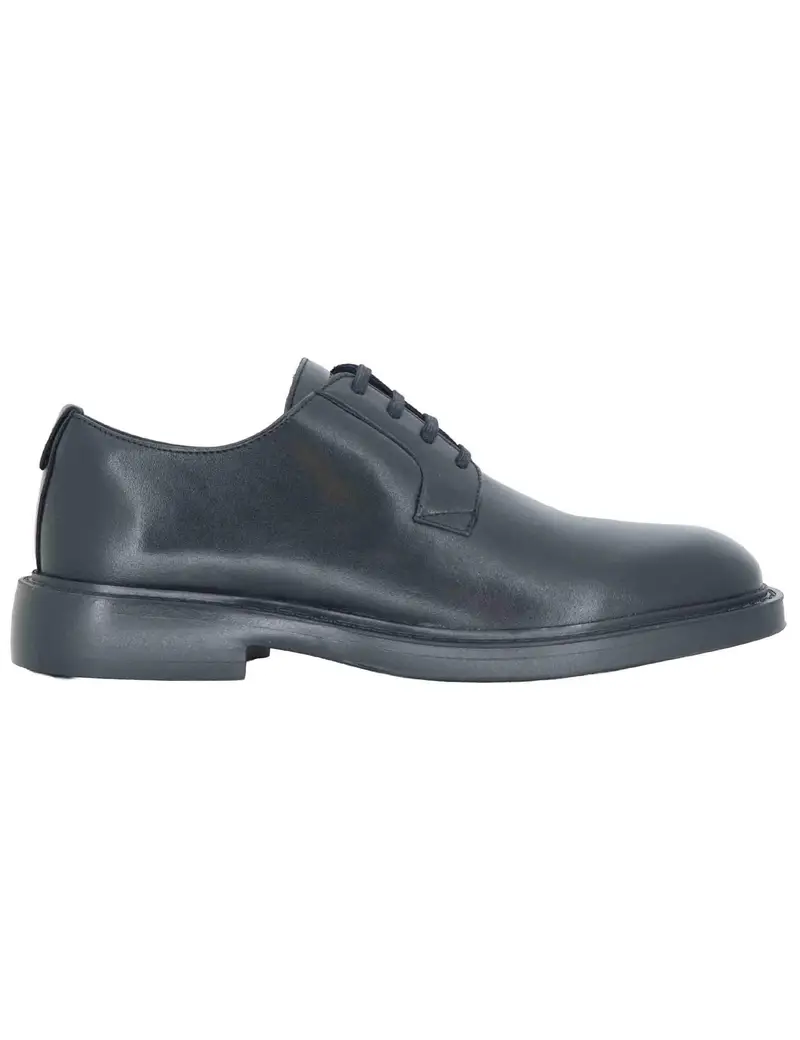 Stringate in pelle nera Uomo 14076A 6583AM