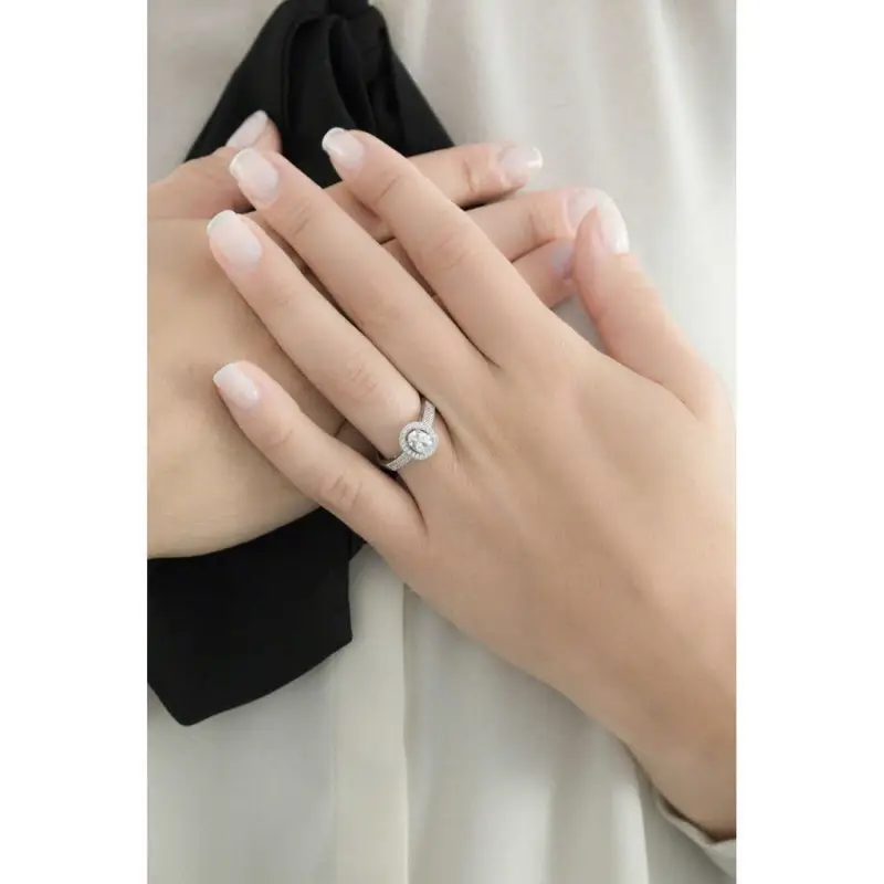 Anello In Argento E Zirconi - Aaa 019 S - Ambrosia Gioielli miniatura 2