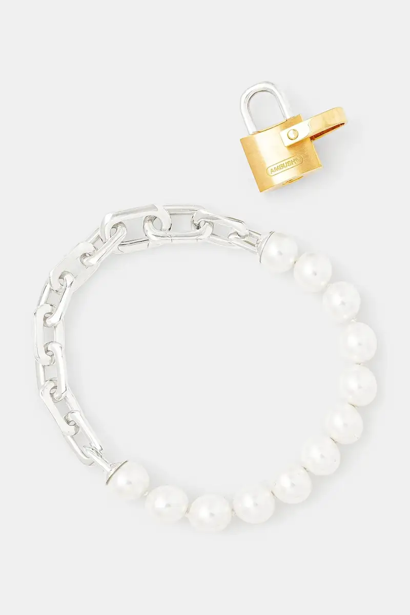 bracciale in argento Pearl Padlock Bracelet donna 12115260