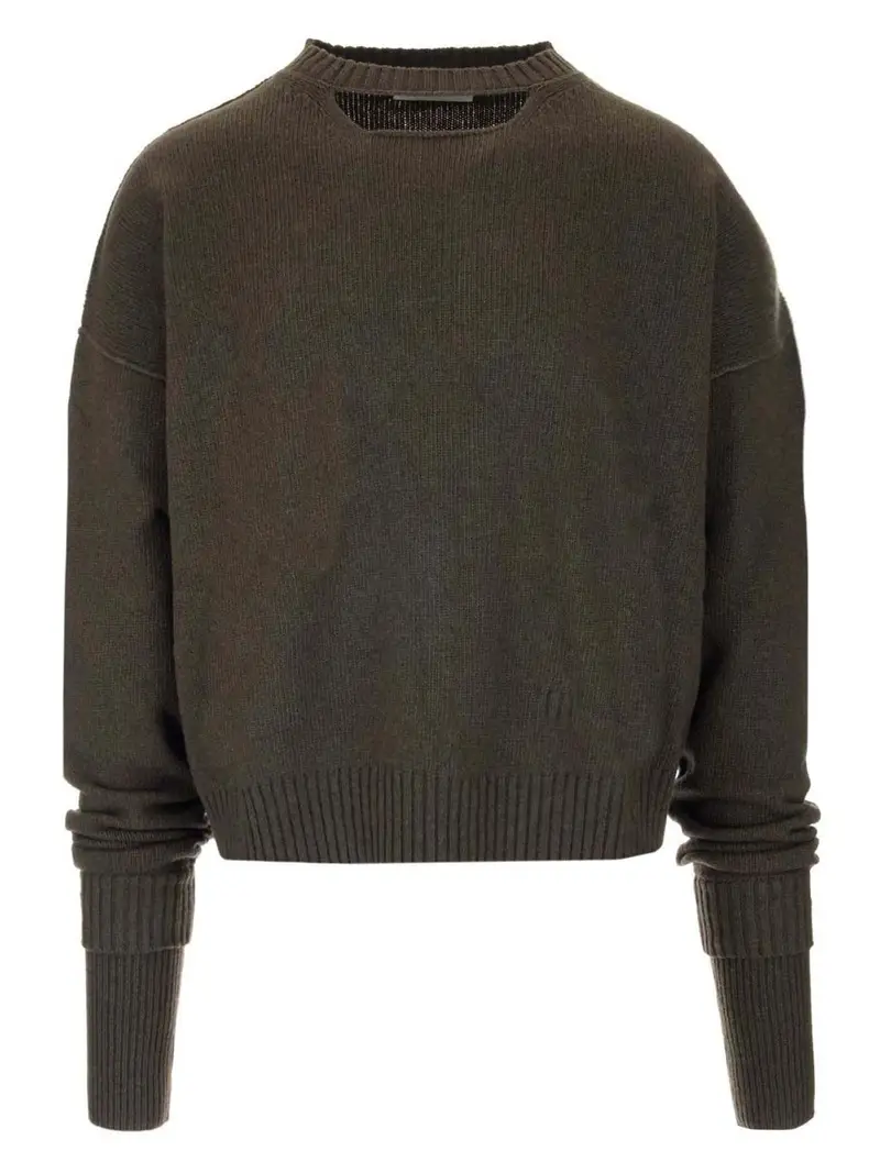 Maglione girocollo verde