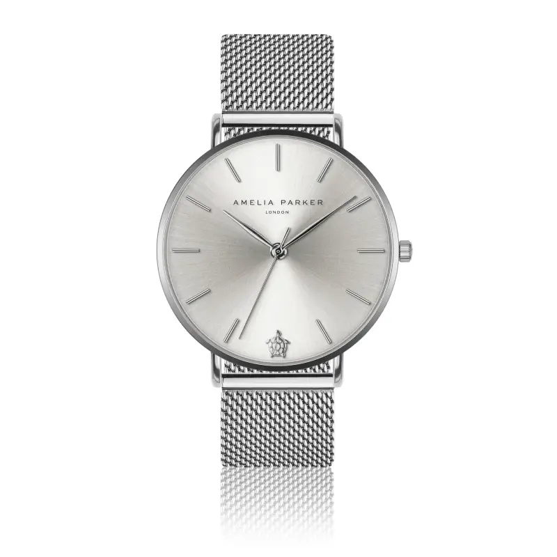 Orologio da donna Amelia Parker Capsule Grey Mesh Mesh