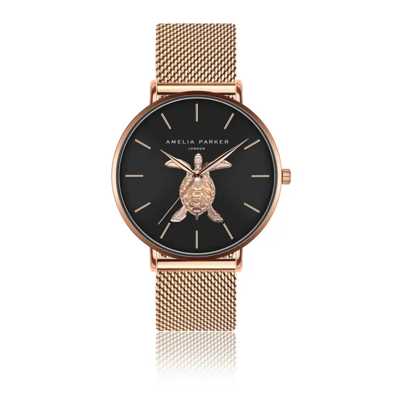 Orologio da donna Amelia Parker Sea Turtle Mesh