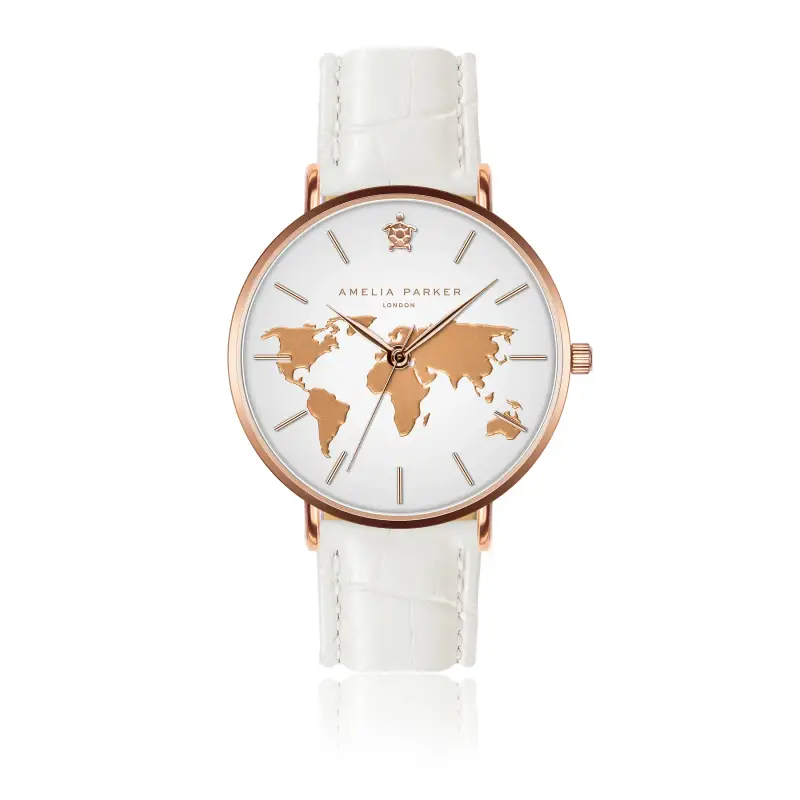 Orologio da donna Amelia Parker Vacation White Croco