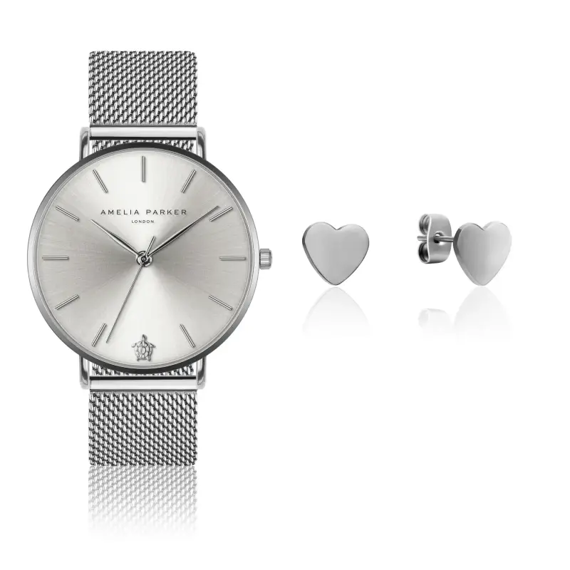 Orologio e bracciale da donna Amelia Parker Capsule Grey