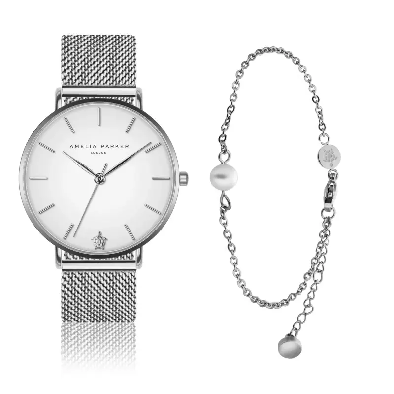 Orologio e bracciale da donna Amelia Parker Pure