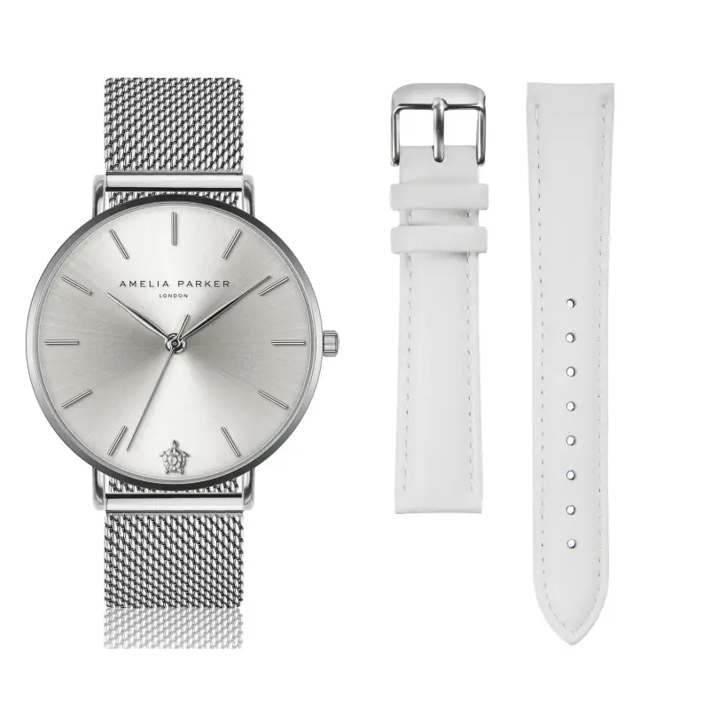 Orologio e cinturino da donna Amelia Parker Capsule Grey