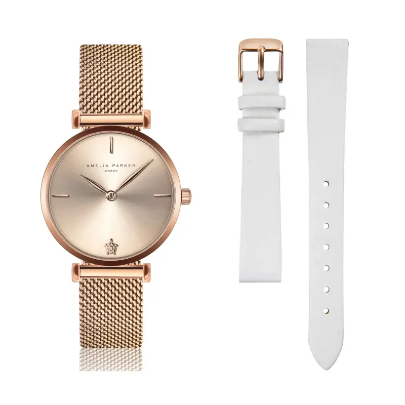 Orologio e cinturino da donna Amelia Parker Gold Shore
