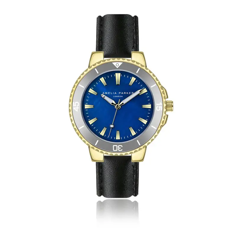 Orologio imbottito e cucito liscio donna Amelia Parker Orcena