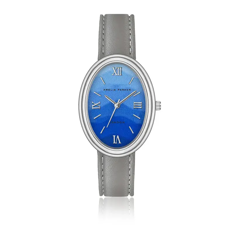 Orologio imbottito e cucito liscio donna Amelia Parker Shell Bay