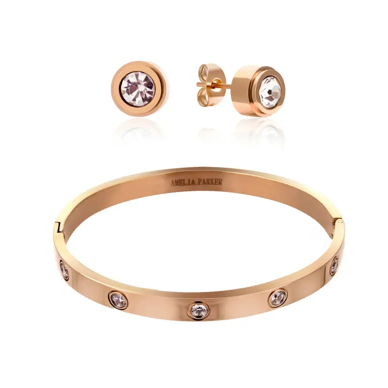 Set di bracciali e orecchini da donna Amelia Parker Sparkle