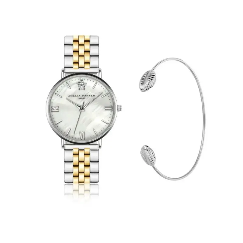 Set di orologio e orecchini da donna Amelia Parker Oyster