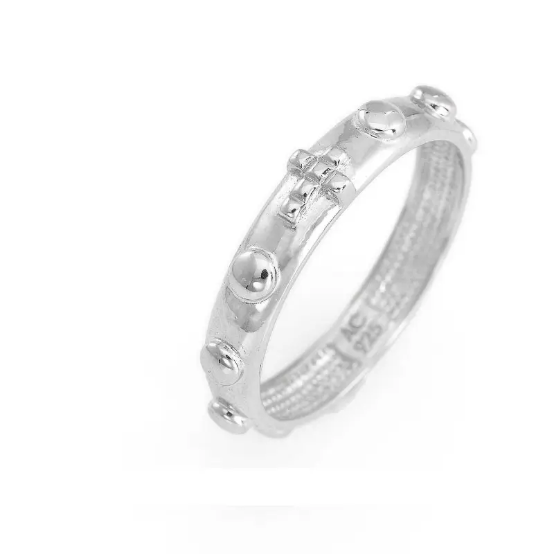 Anello Uomo Rosario In Argento 925 - Amen