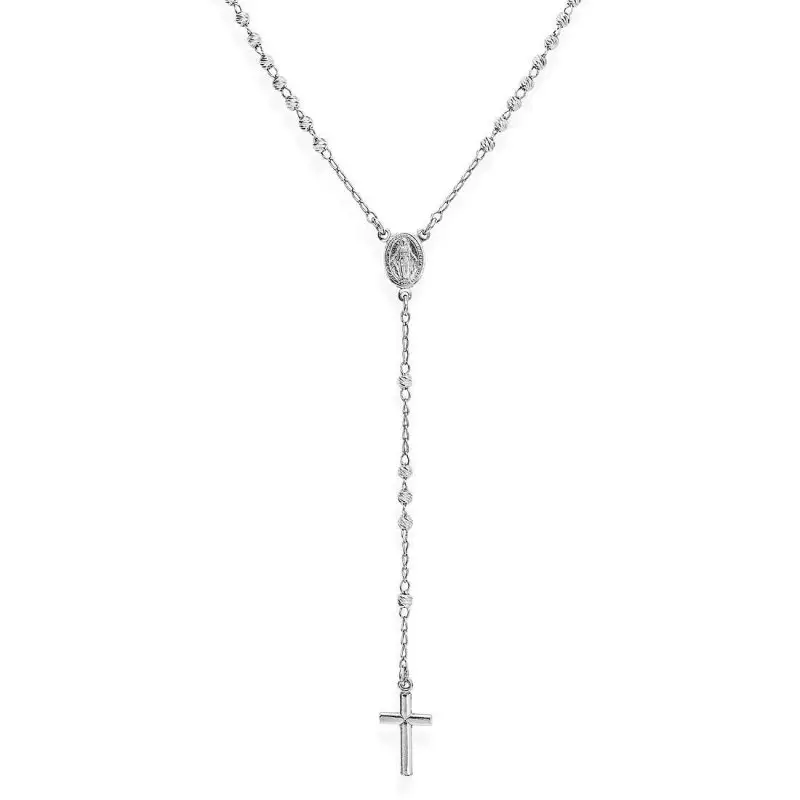 Collana Donna Gioielli Amen Rosario - Cro30B - Argento miniatura 2