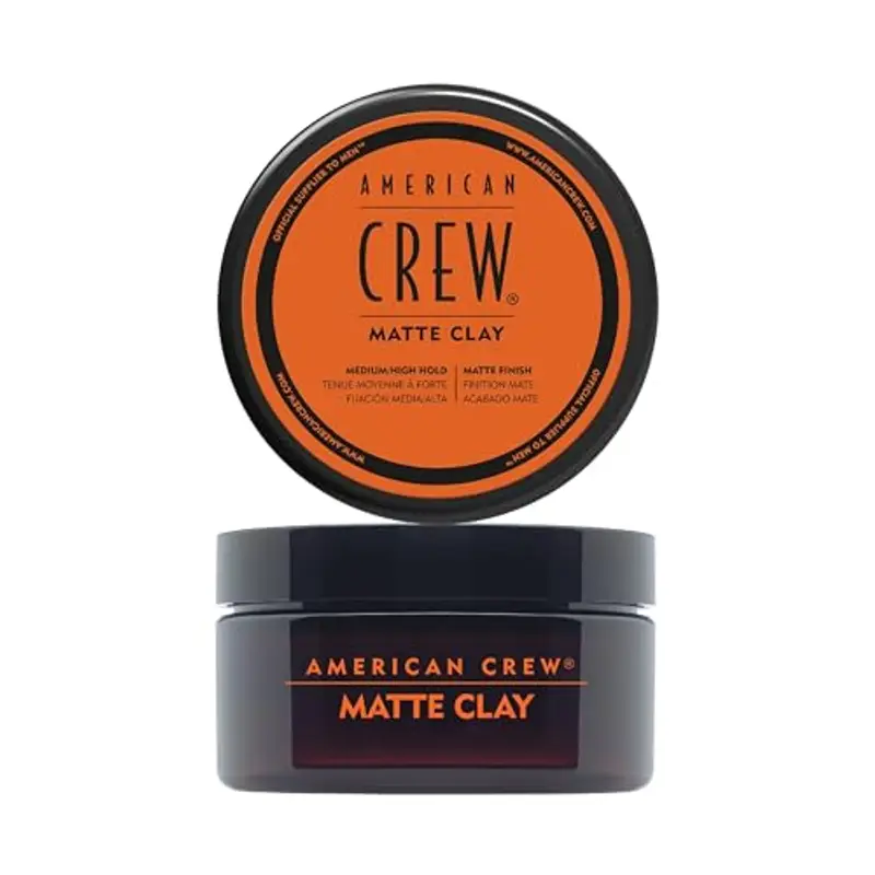 American Crew Matte Clay, Cera Capelli Uomo, Tenuta Medio/Alta & Finish Opaco, Dona Texture e Controllo, 85g