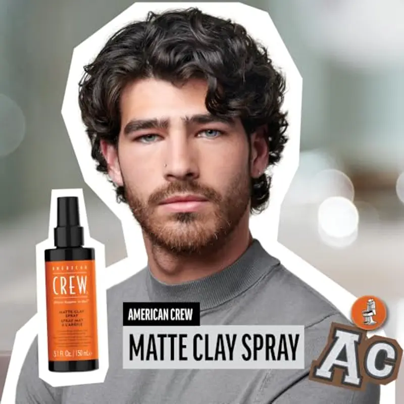 American Crew Matte Clay Spray Modellante Capelli, con Argilla, Finitura Opaca, Tenuta Media, 150ml miniatura 2