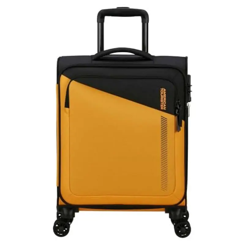 American Tourister DASH AMERICANO TORISTER DAMING - Spinner S, bagagli a mano espandibile, 55 cm, 39/46 L, nero/grigio (nero/grigio)