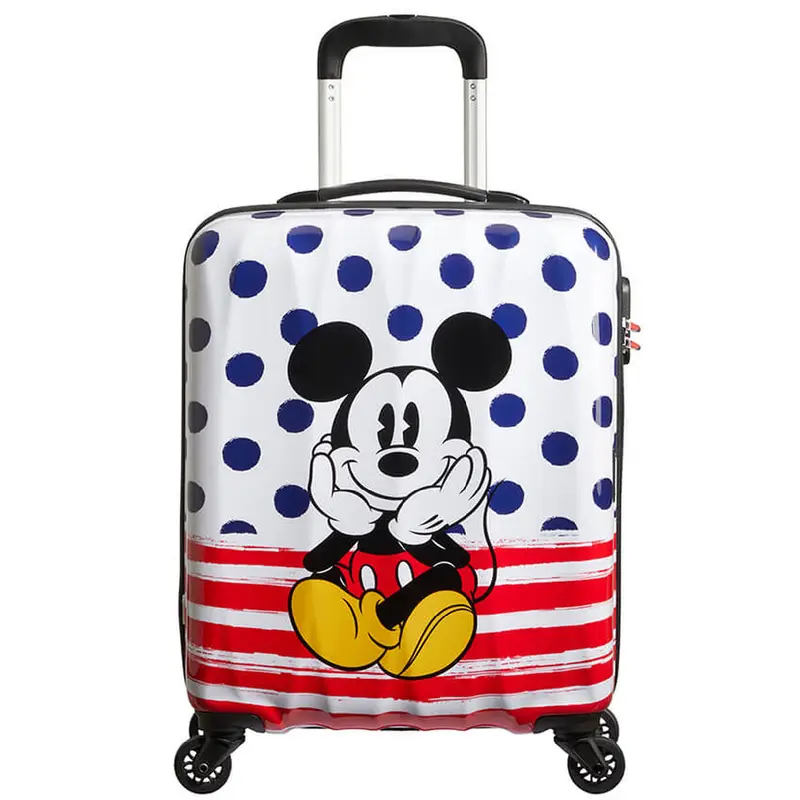 American Tourister DISNEY LEGENDS SPIN.55/20 ALFATWIST 2.0 71 MICK.BLUE DOTS