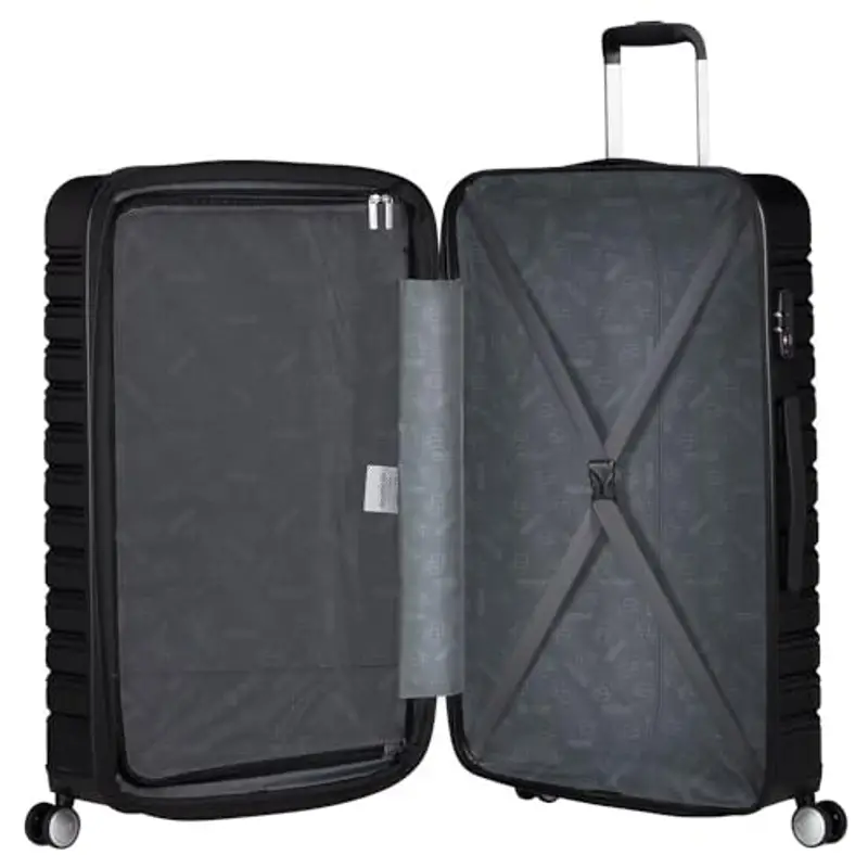 American Tourister Flashline - Spinner L, valigia, 78 cm, 100/109 L, nero (ombra nera) miniatura 3