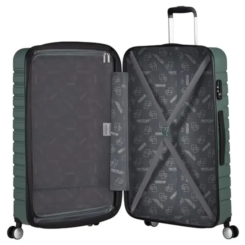 American Tourister Flashline - Spinner L, valigia, 78 cm, 100/109 L, verde (foresta scura) miniatura 2
