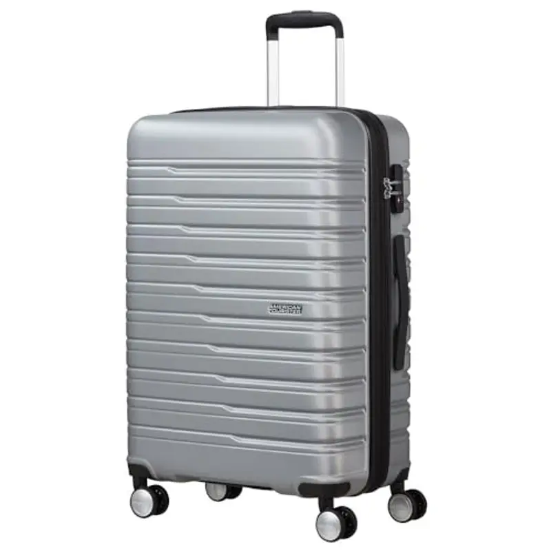 American Tourister Flashline - Spinner S, bagagli a mano, 55 cm, 34 L, argento (Sky Silver)