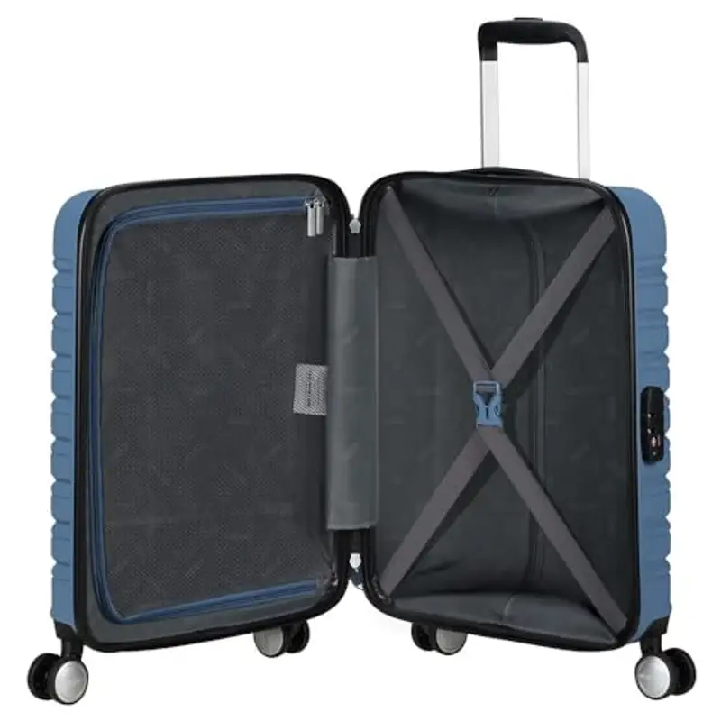 American Tourister Flashline - Spinner S, bagagli a mano, 55 cm, 34 L, blu (Coronet Blue) miniatura 2