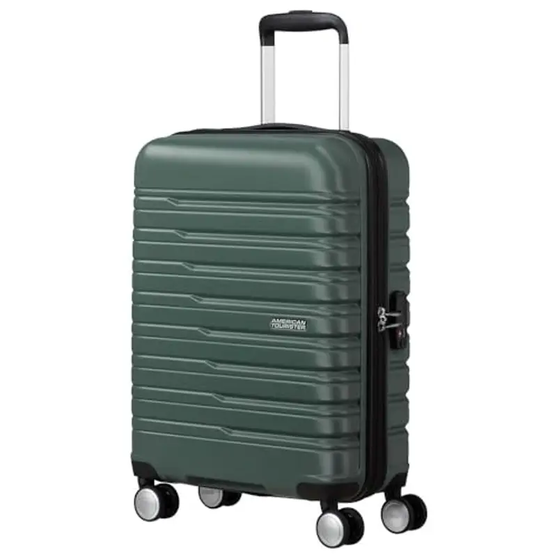 American Tourister Flashline - Spinner S, bagagli a mano, 55 cm, 34 L, verde (foresta scura)