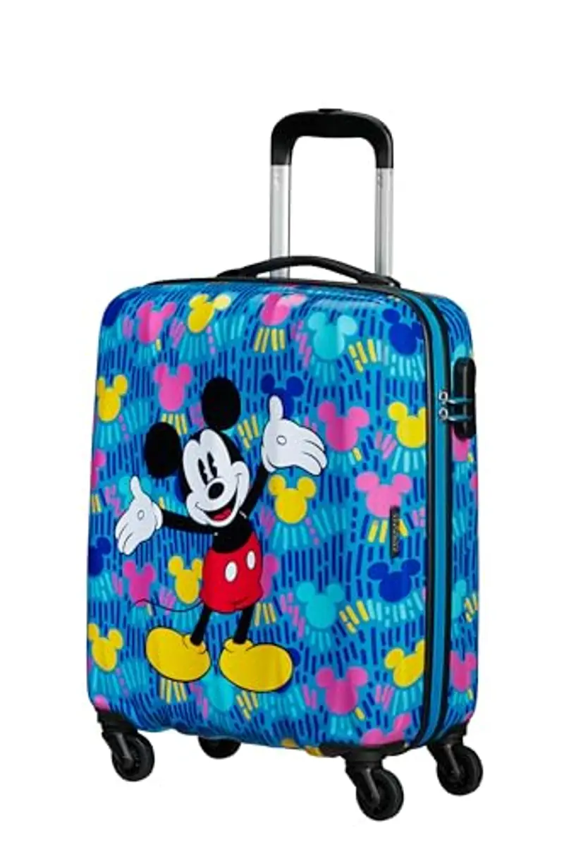 American Tourister Hypertwist - Spinner S, bagaglio a mano, 55 cm, 36 L, multicolore (Mickey Euphoria), Multicolore