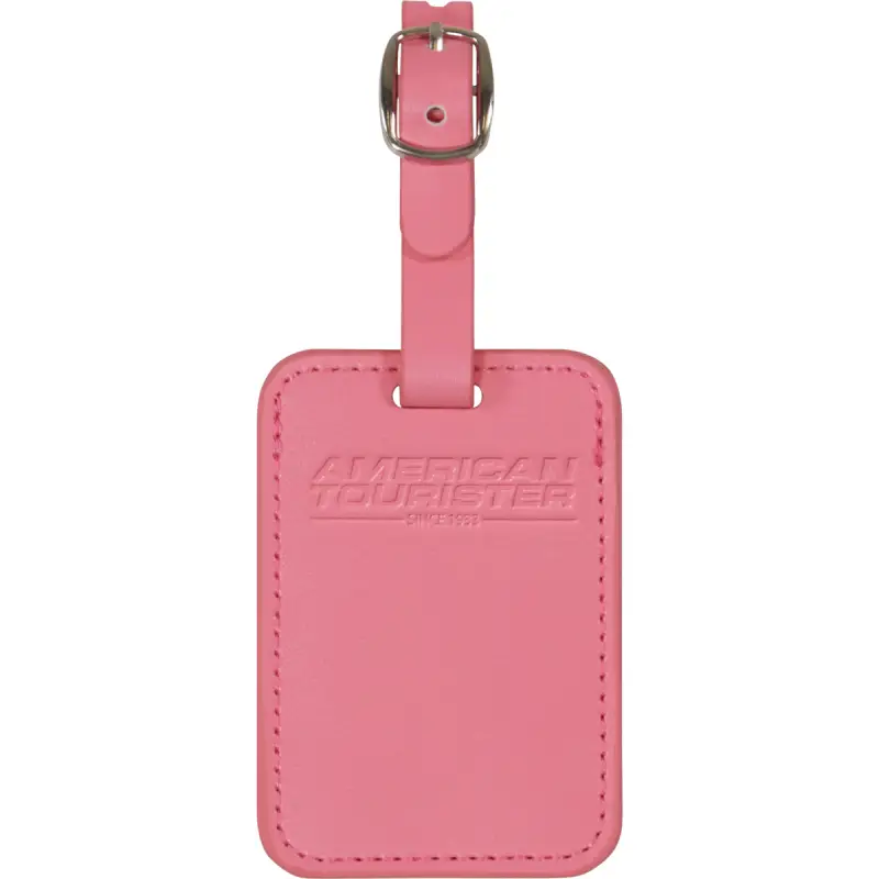 Luggage Tags Porta indirizzi - Set di 2 pezzi Pink Glitch