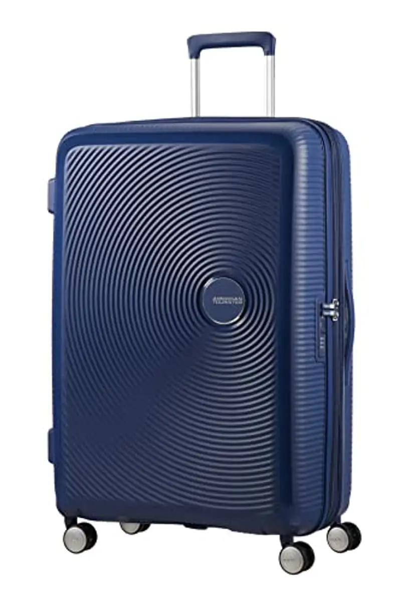 American Tourister Soundbox - Spinner S, Bagaglio a mano, 55cm, 41 L, Blu (Midnight Navy)