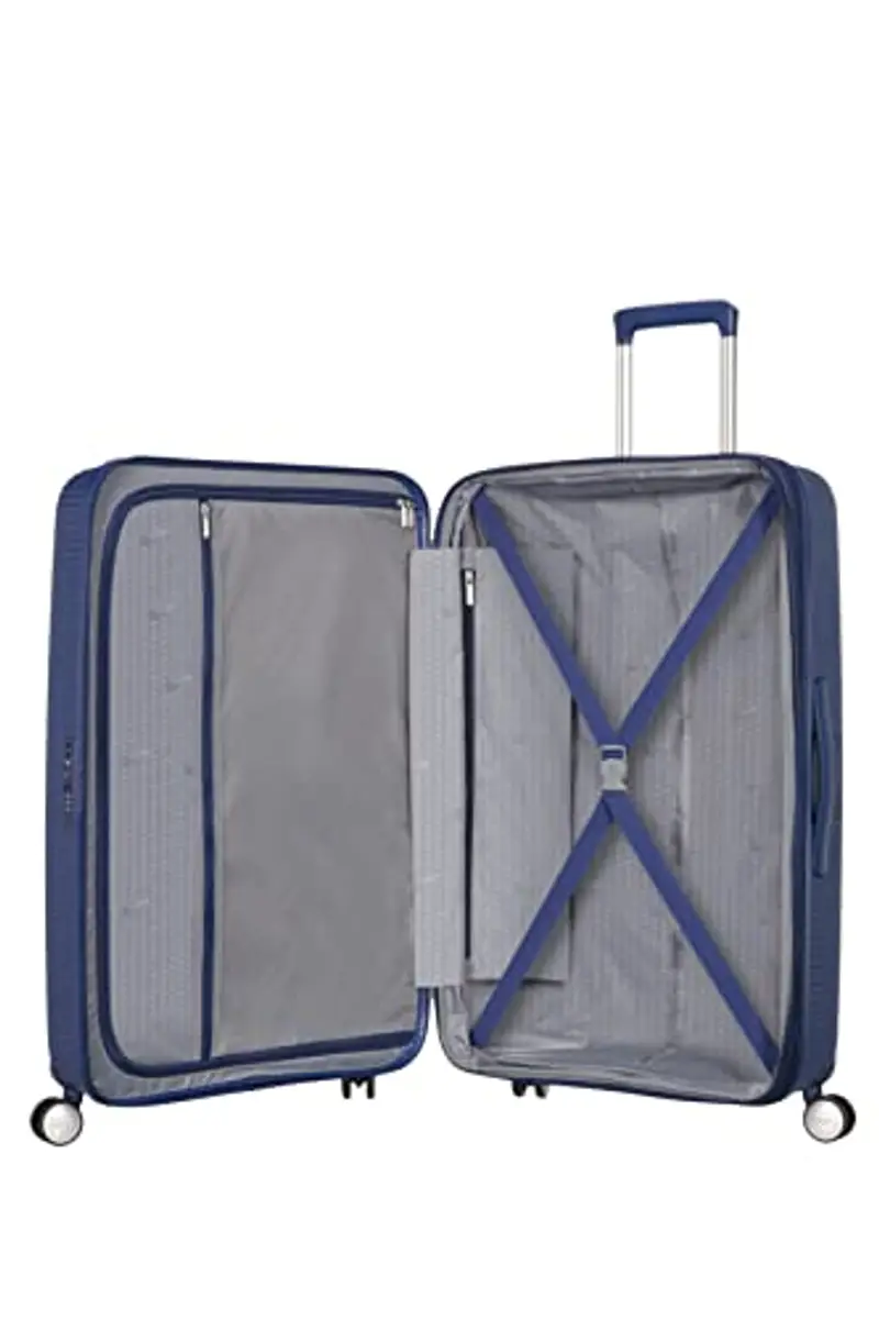 American Tourister Soundbox - Spinner S, Bagaglio a mano, 55cm, 41 L, Blu (Midnight Navy) miniatura 2