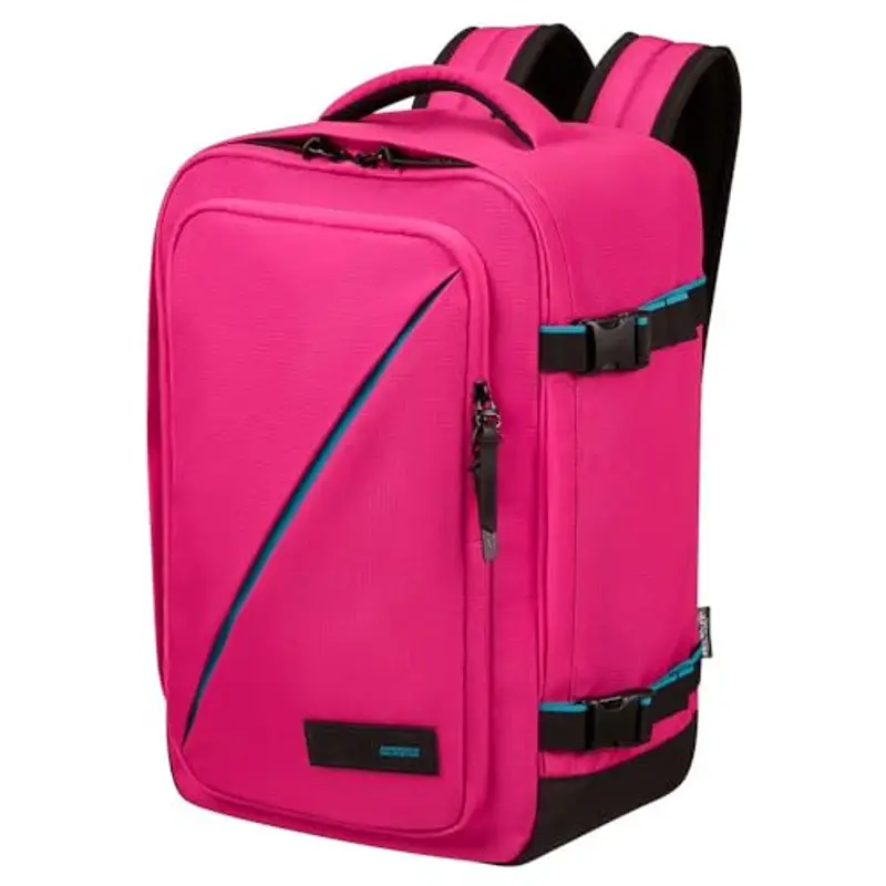American Tourister Take2Cabin - Borsa da cabina Ryanair 40 x 25 x 20 cm, 24 L, 0,40 kg, bagaglio a mano, zaino aereo S sottosella, rosa (Raspberry Sorbet)