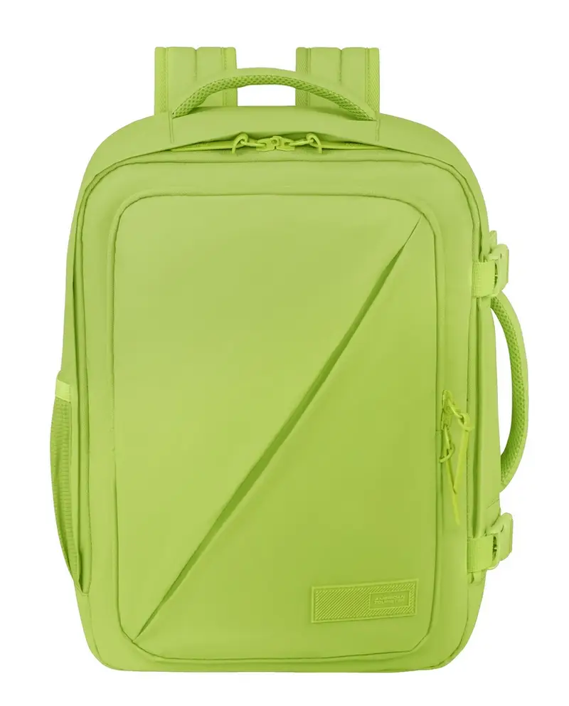 Zaino cabina 40x30x20 American Tourister Take2Cabin Puff S/M Hyper Lime