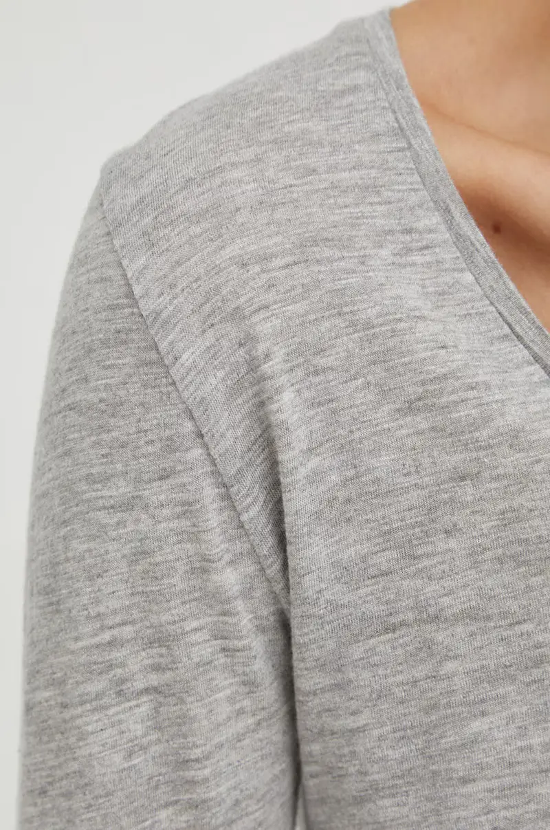 camicia a maniche lunghe Grigio miniatura 5