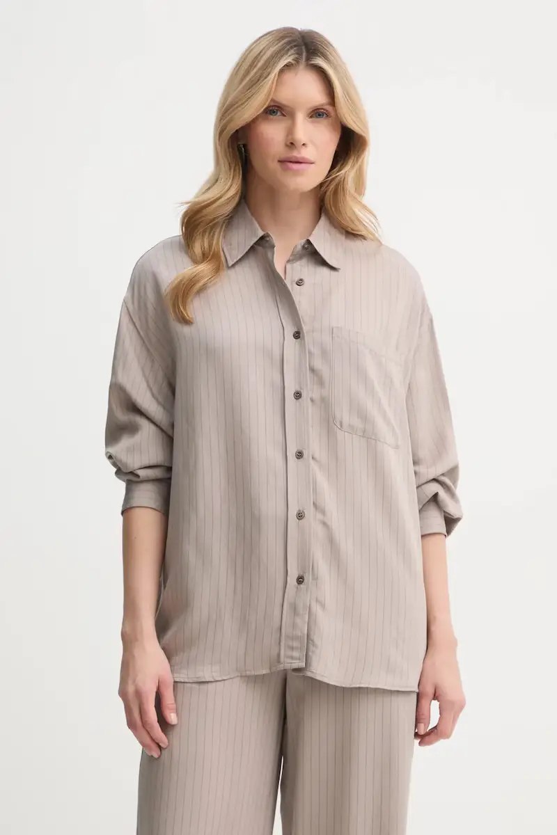 camicia donna colore beige OKY06BE25