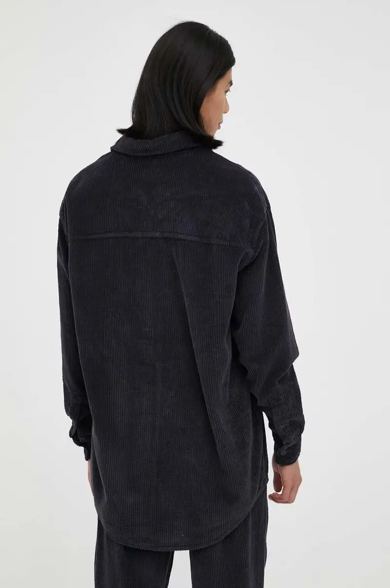 camicia in cotone uomo Blu navy miniatura 3