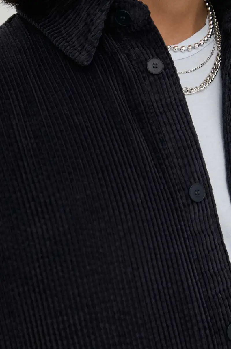 camicia in cotone uomo Blu navy miniatura 5