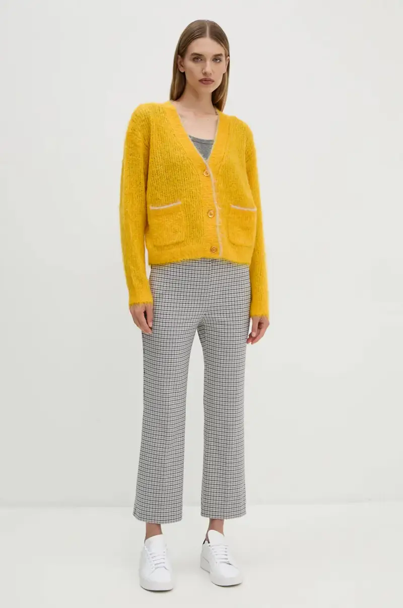 American vintage Cardigan Giallo 3991933 miniatura 2