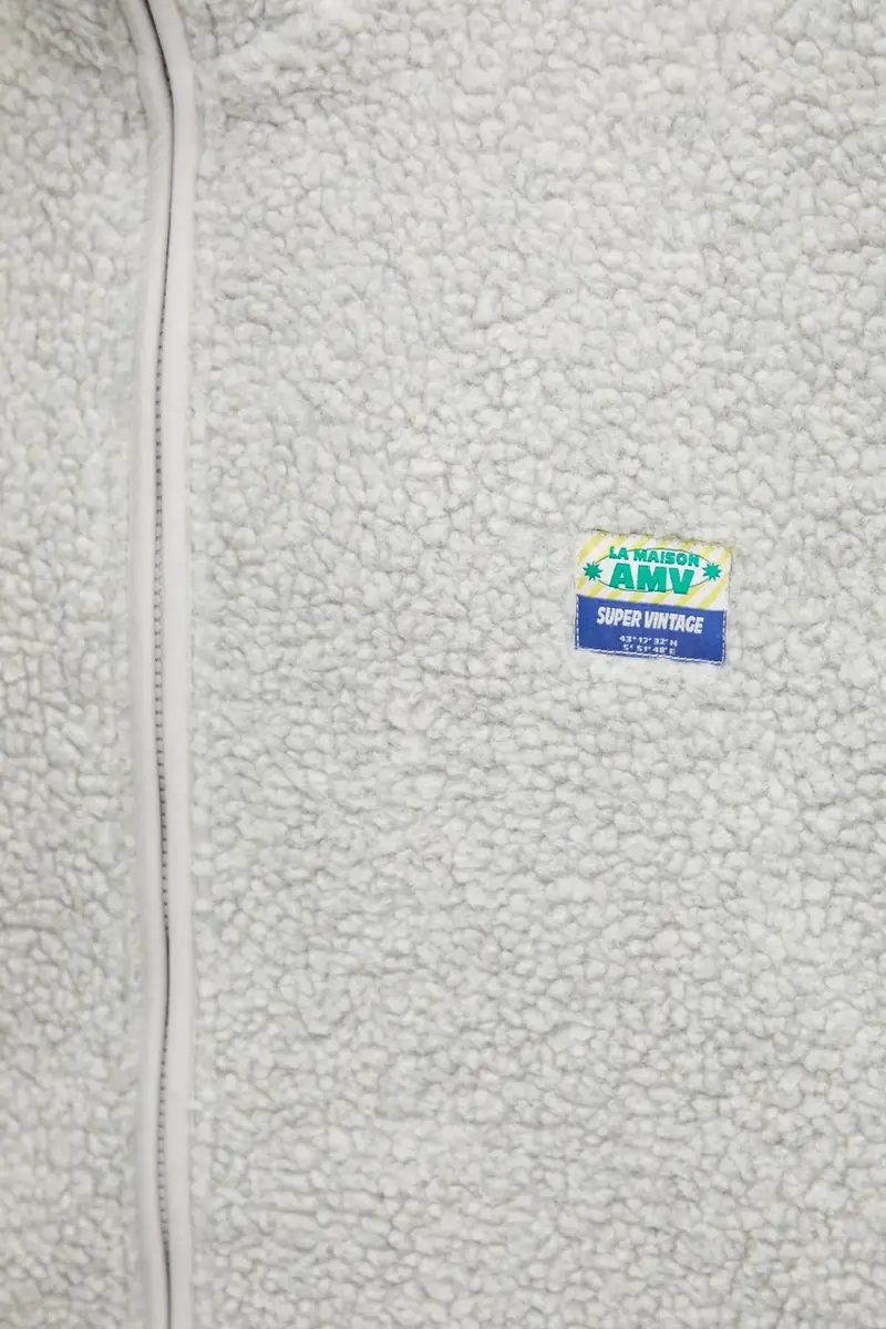 felpa in pile Grigio miniatura 5