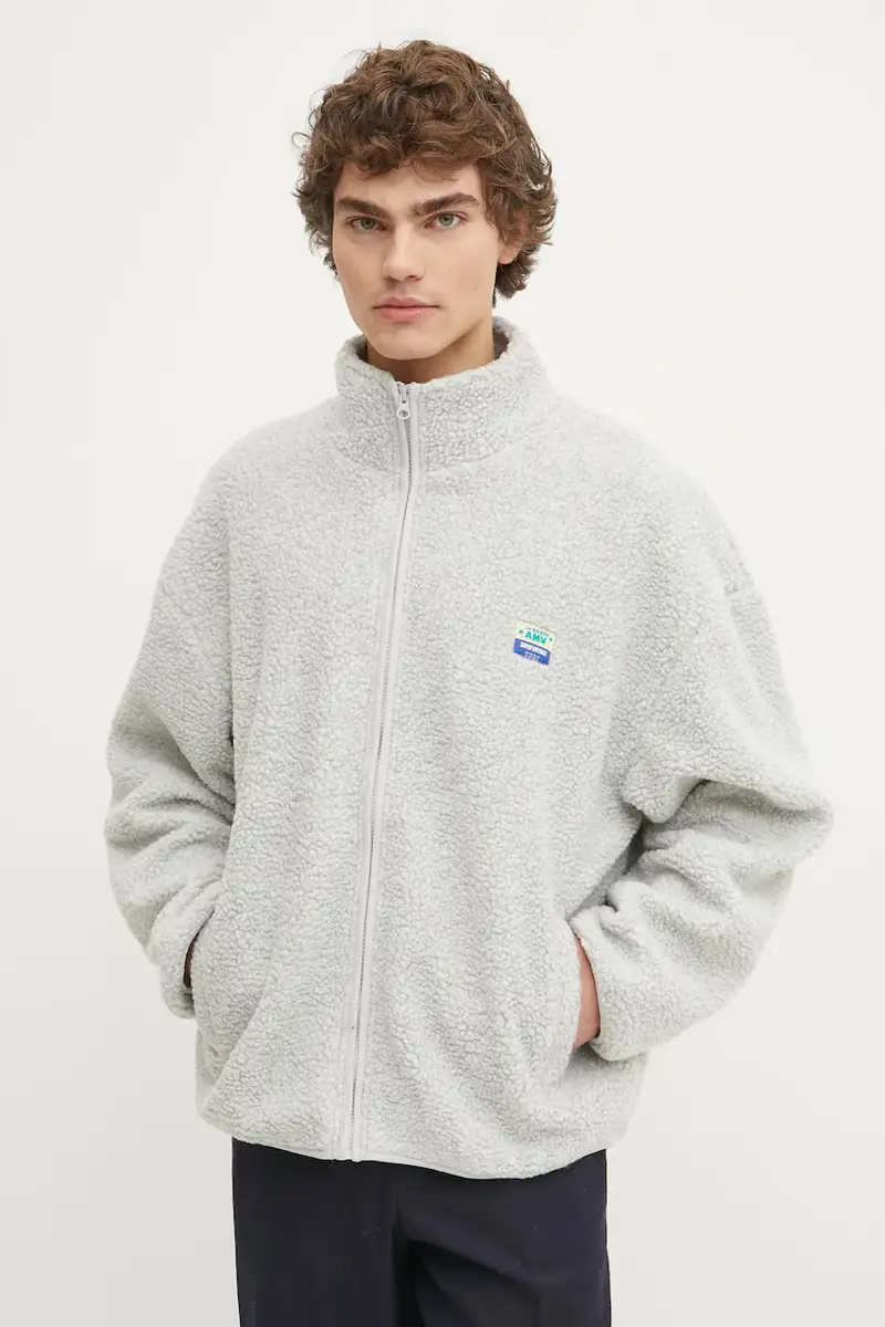 felpa in pile Grigio