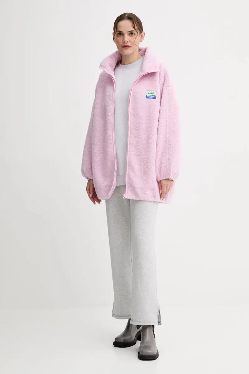 American Vintage Giacca rosa in fibra riciclata miniatura 2