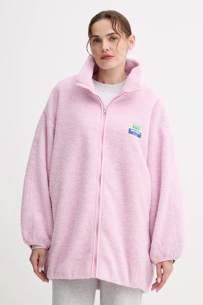 American Vintage Giacca rosa in fibra riciclata